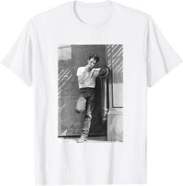 Tom Waits Street Portrait by George DuBose T-Shirt at Amazon